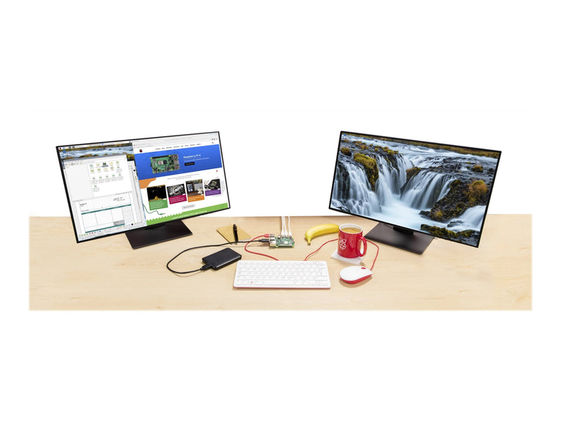 Raspberry Pi 4 Desktop-PC – 8 GB RAM, 4K-Video