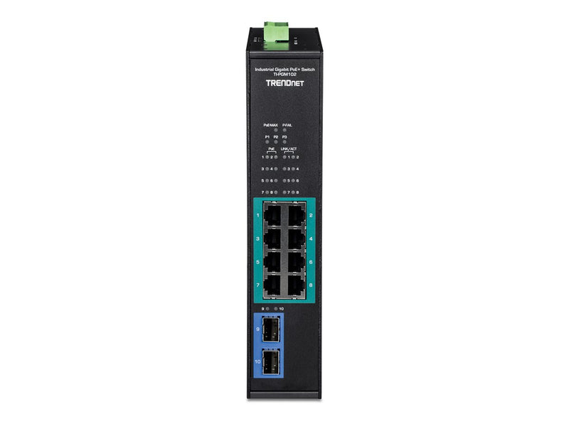 Trendnet 10-Port Netzwerk-Switch – PoE+, robustes Design