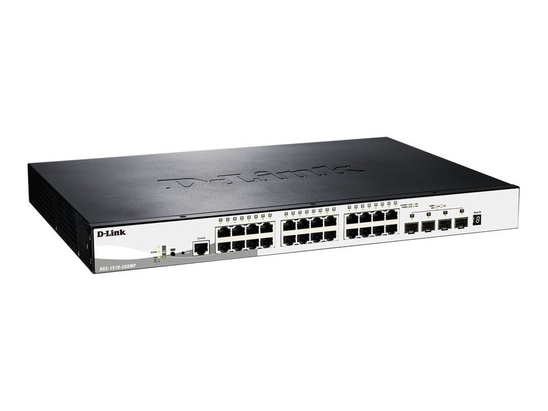 D-Link 28-Port Switch – Smart Managed, PoE+, Gigabit