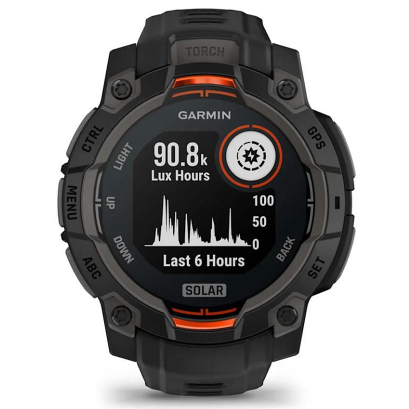 Garmin Instinct 3 Solar Smartwatch – Solarenergie, robustes Design