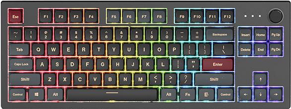 MONTECH Gaming-Tastatur – RGB-Beleuchtung, mechanische Tasten