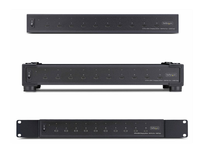 Startech 10-Port USB-C Ladestation – Schnelles Laden für Büro & Schule