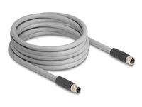 Delock M12 Kabel – 5-Pin, 5m, robust für bewegliche Anwendungen