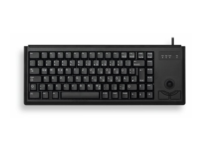 CHERRY Kompakt-Tastatur – USB, integrierter Trackball