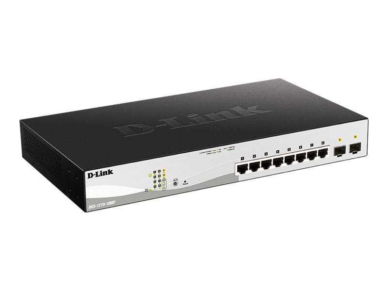 D-Link 10-Port Gigabit Switch – Smart, PoE+ Unterstützung