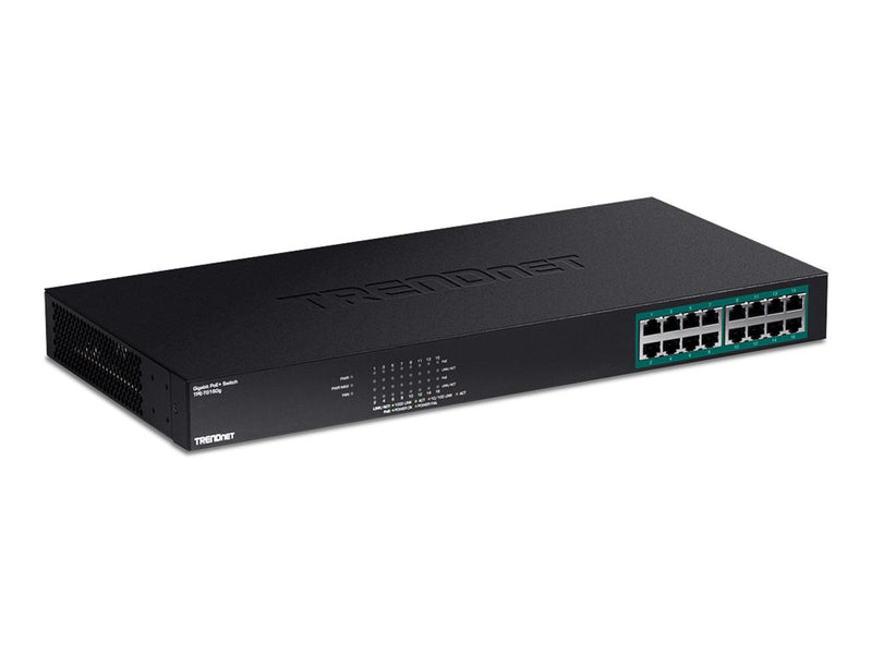 Trendnet 16-Port Gigabit Switch – Stromversorgung über Ethernet