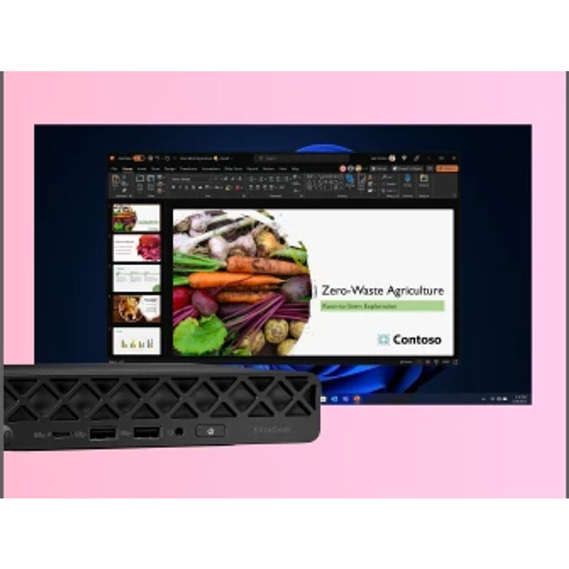 HP EliteDesk Mini-PC – Core Ultra 7, 16 GB RAM, 512 GB SSD