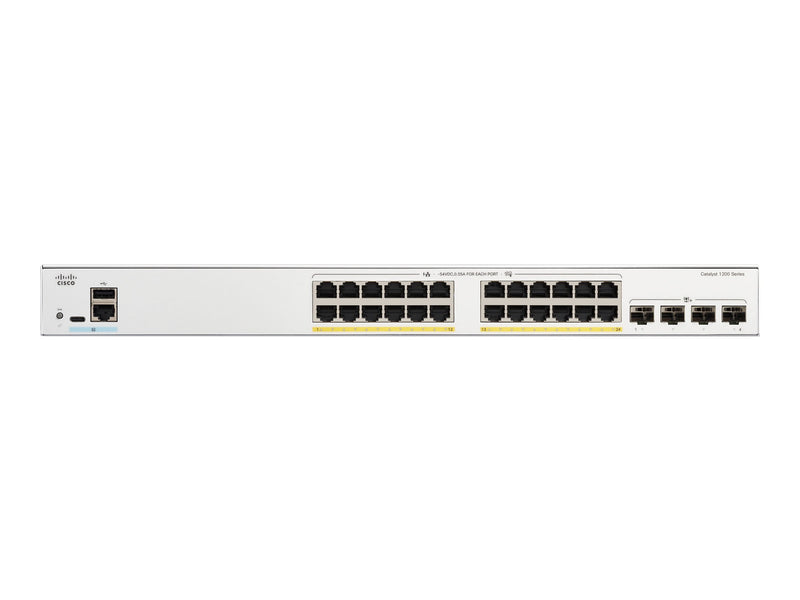 Cisco Netzwerk-Switch – 24 Ports, PoE+ für kleine Unternehmen