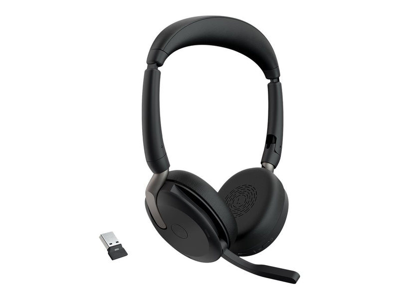 Jabra Evolve2 65 Flex Headset – Kabellos, inkl. Ladestation