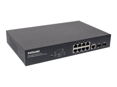 INTELLINET 8-Port Switch – Gigabit Ethernet, PoE+ Unterstützung
