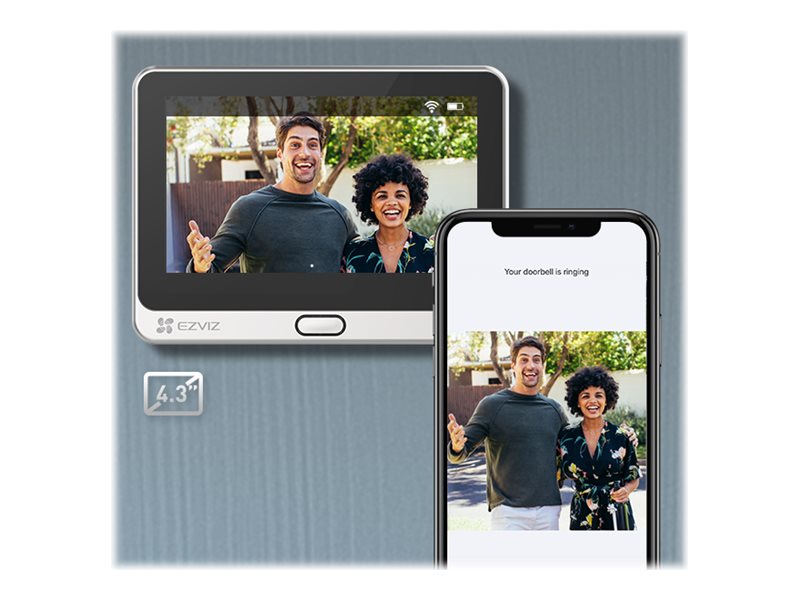 EZVIZ Videogegensprechanlage – Drahtlos, 4.3" Display
