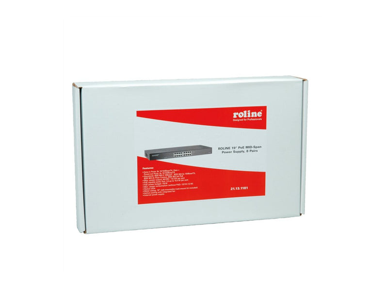 ROLINE PoE Power Supply – 8 Ports für Netzwerkgeräte