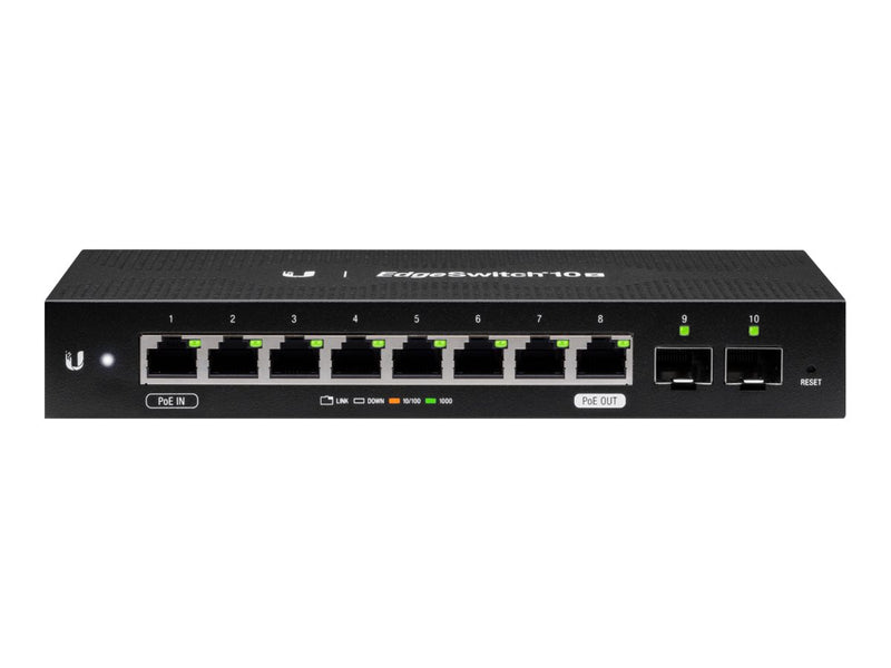 Ubiquiti EdgeSwitch 10X – 10-Port Gigabit Switch für kleine Netzwerke