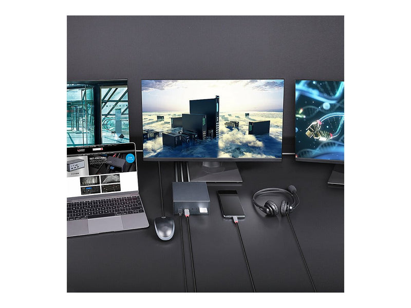 Lindy Laptop-Dockingstation – 4K-Display, USB-C-Anschluss