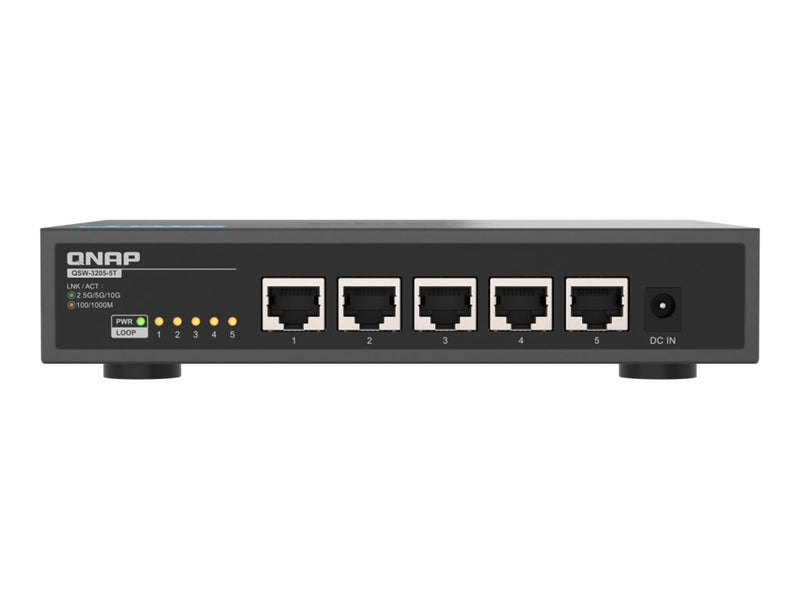 QNAP Netzwerk-Switch – 5 Ports, leise ohne Lüfter