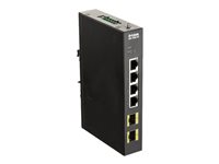 D-Link 4-Port Gigabit Switch – Robuster Netzwerkschalter für Industrie