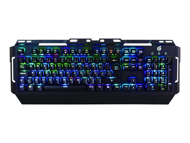 CONCEPTRONIC Gaming-Tastatur – RGB-Beleuchtung, Blaue Schalter