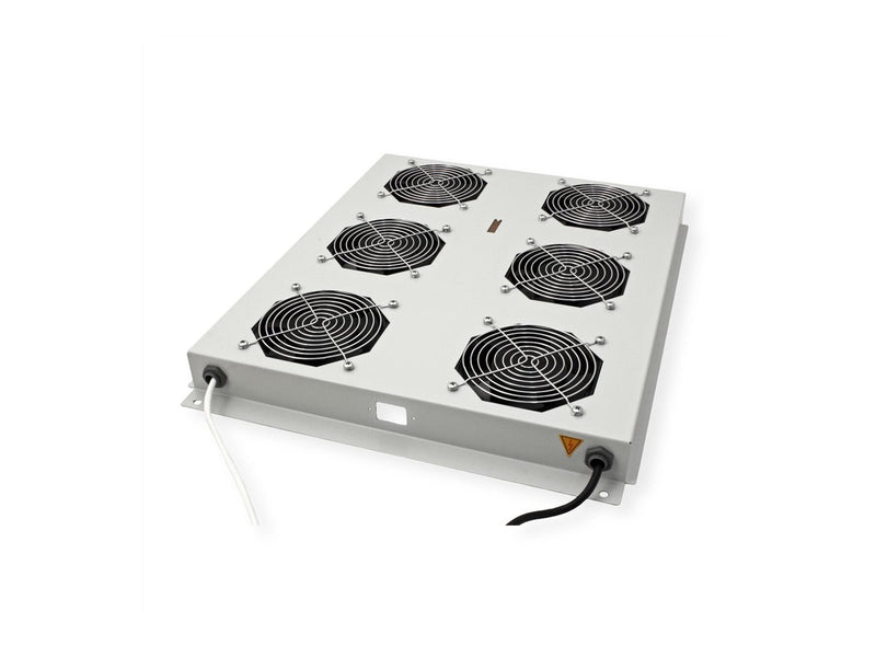 Roline Rack-Lüftereinheit – 6 Lüfter, Thermostat-gesteuert