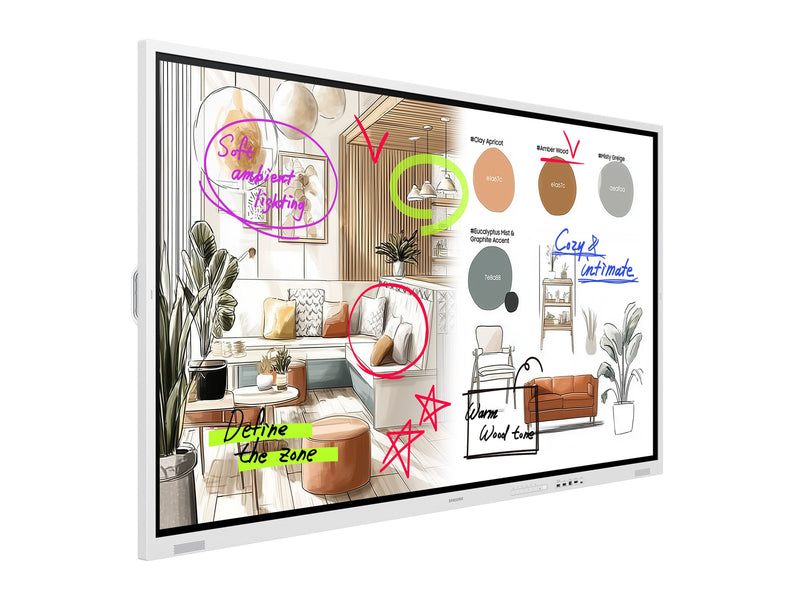 Samsung 85" Flip-Display – Interaktives Whiteboard für Meetings