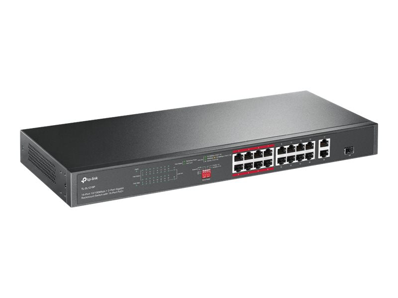 TP-Link 16-Port Netzwerk-Switch – PoE+ und Gigabit-Anschlüsse