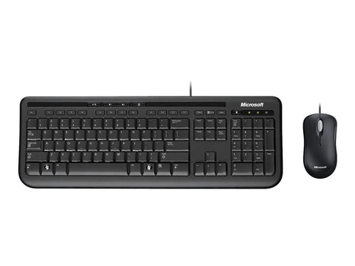 Microsoft Tastatur-Maus-Set – USB, spritzwassergeschützt