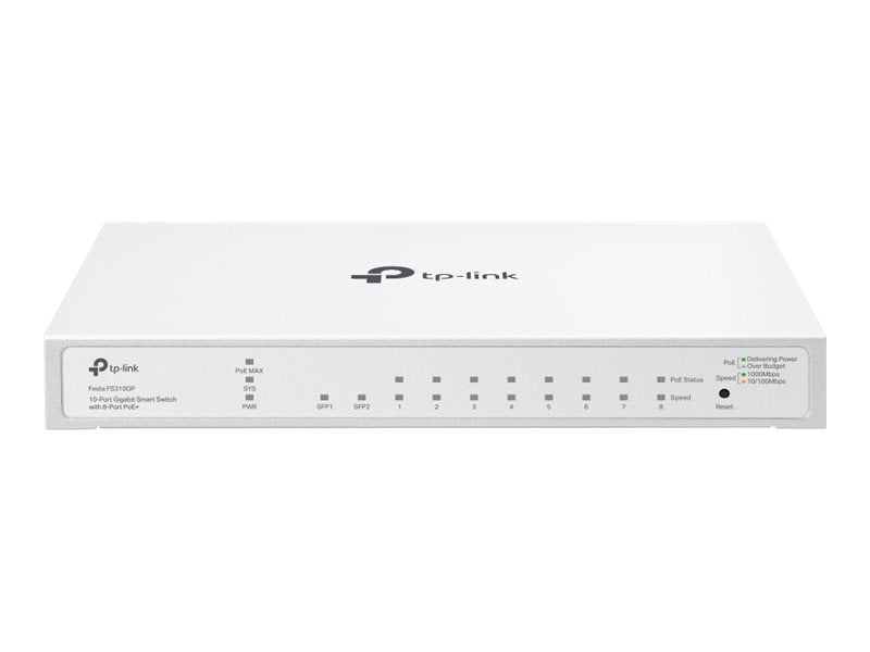 TP-Link Smart Switch – 10 Ports, PoE für einfache Netzwerkgeräte