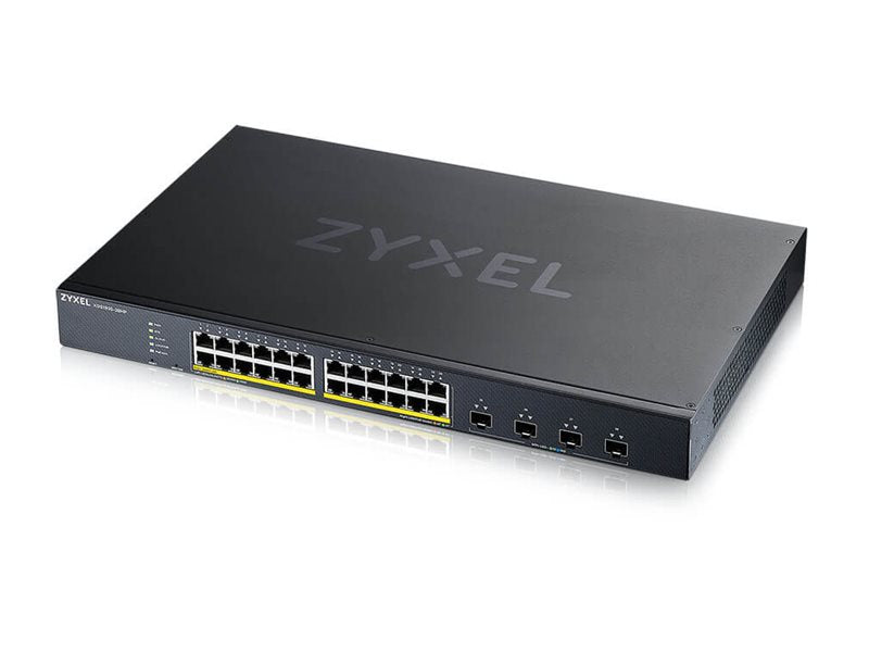 Zyxel 28-Port PoE+ Switch – Gigabit Ethernet, Smart Managed