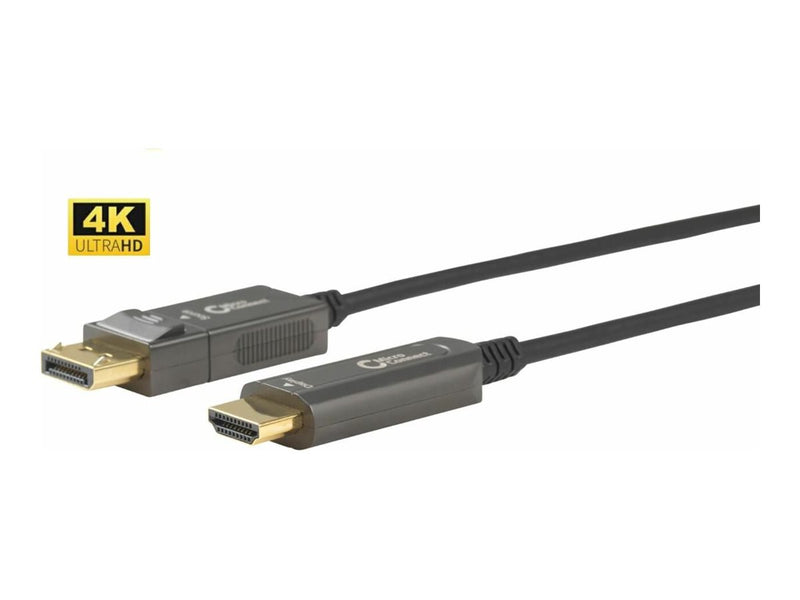 Microconnect Optic Kabel – DisplayPort zu HDMI, 20 m, 4K Unterstützung