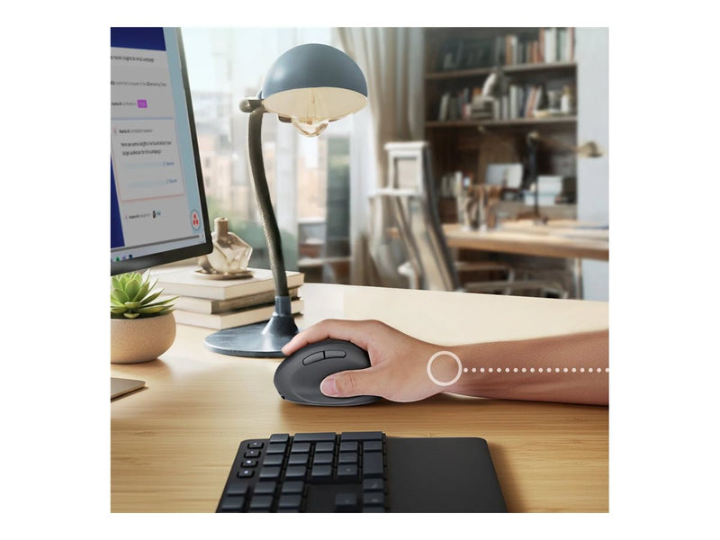 PERIXX Ergonomische Maus – Kabellos, für Rechtshänder