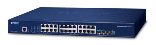 Planet Technology Netzwerk-Switch – 24 Ports, 10G SFP+