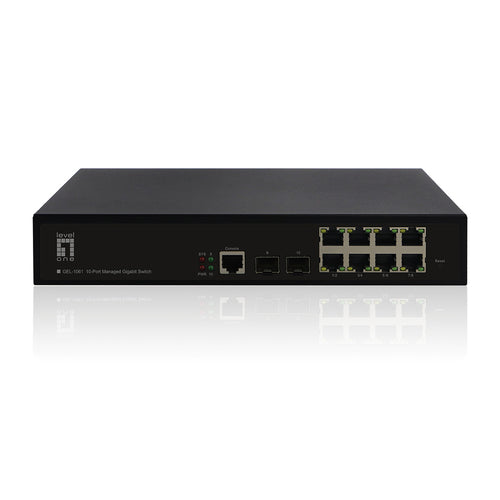 LevelOne 10-Port Switch – Gigabit Ethernet, Desktop-Design