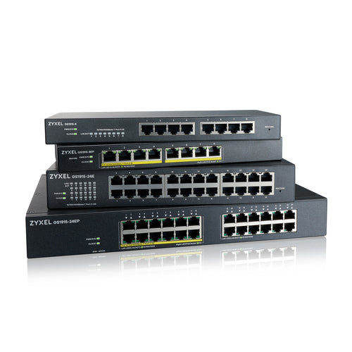 ZyXEL 24-Port Smart Switch – Gigabit Netzwerk, PoE-Unterstützung