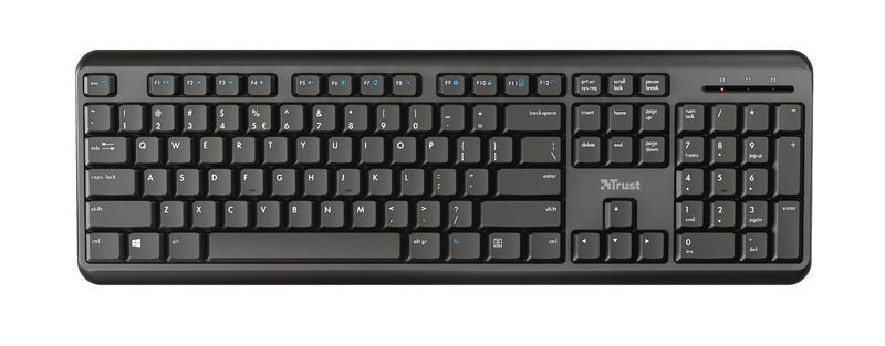 Trust Ody Kabellose Tastatur – Spritzwasserschutz, USB-Empfänger