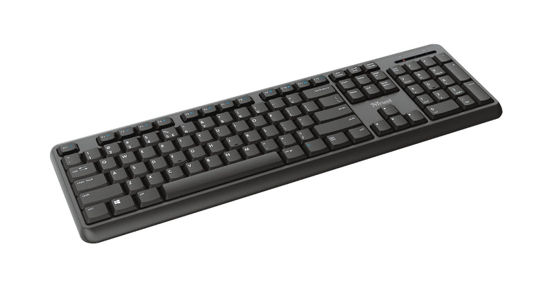 Trust Ody Kabellose Tastatur – Spritzwasserschutz, USB-Empfänger