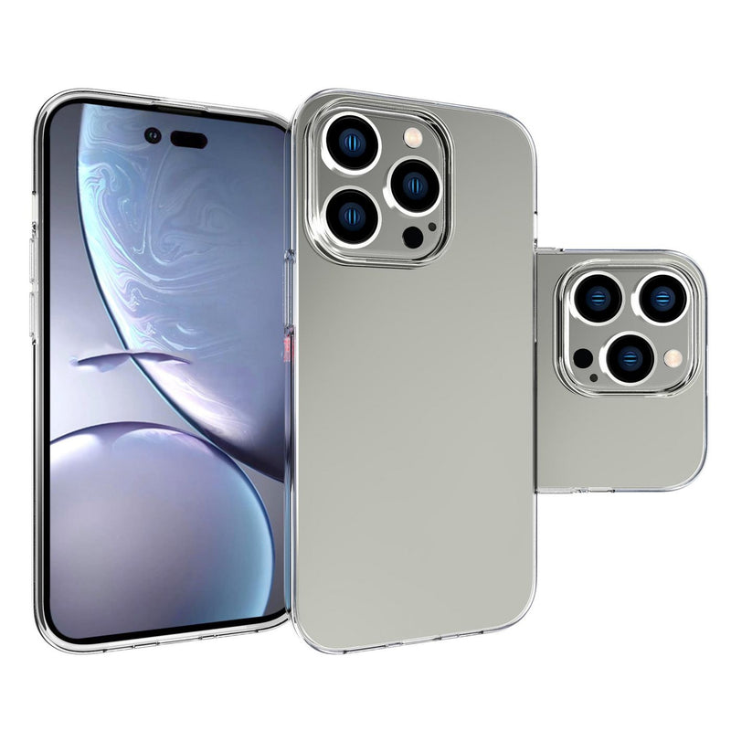 ESTUFF iPhone 14 Pro Hülle – Klar, schlank, kabelloses Laden