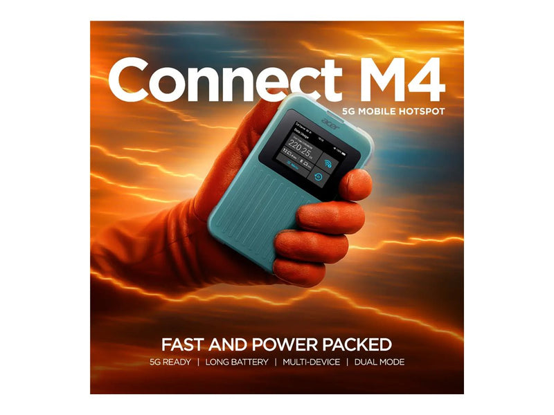 Acer Connect M4 Mobiler Hotspot – 5G LTE, Wi-Fi 6