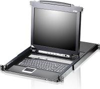 ATEN 8-Port LCD-KVMP-Switch – Bildschirm & Steuerung für mehrere PCs