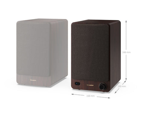 Sharp Bluetooth Hifi-Lautsprecher – Stilvolles Design, kabellose Verbindung