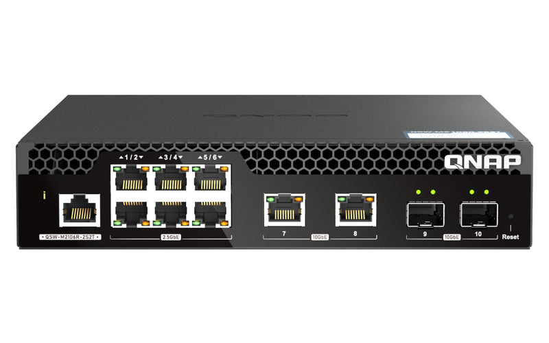QNAP Netzwerk-Switch – 10 Anschlüsse, 10 Gigabit Ethernet