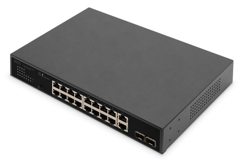Digitus 18-Port Netzwerk-Switch – PoE+ für einfache Installation