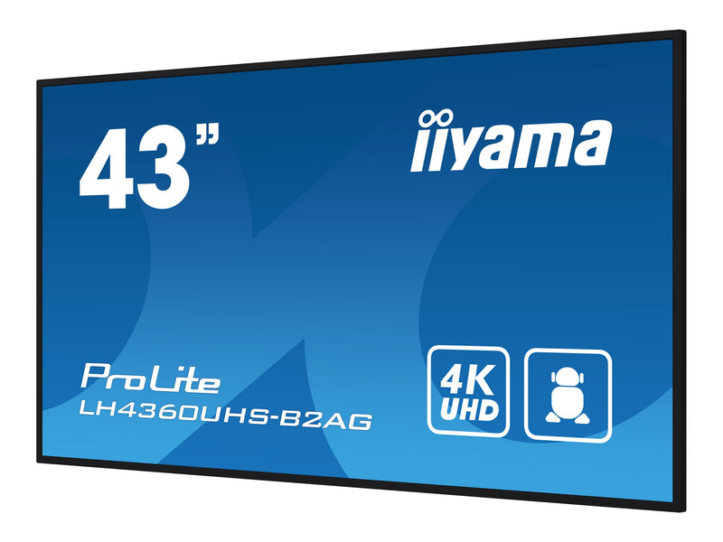 Iiyama 43" Display – 4K UHD, integrierter Mediaplayer