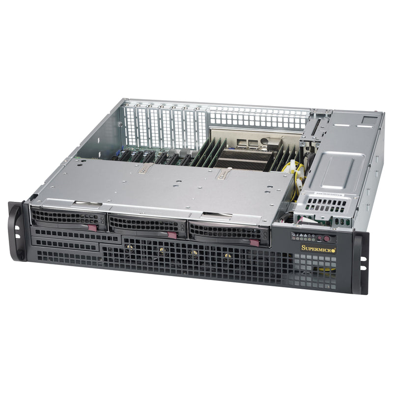 Supermicro Server-Gehäuse 2U – 800W, Hot-Swap, für große Mainboards