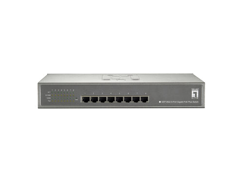 LevelOne Netzwerk-Switch – 8 Ports, PoE für einfache Stromversorgung