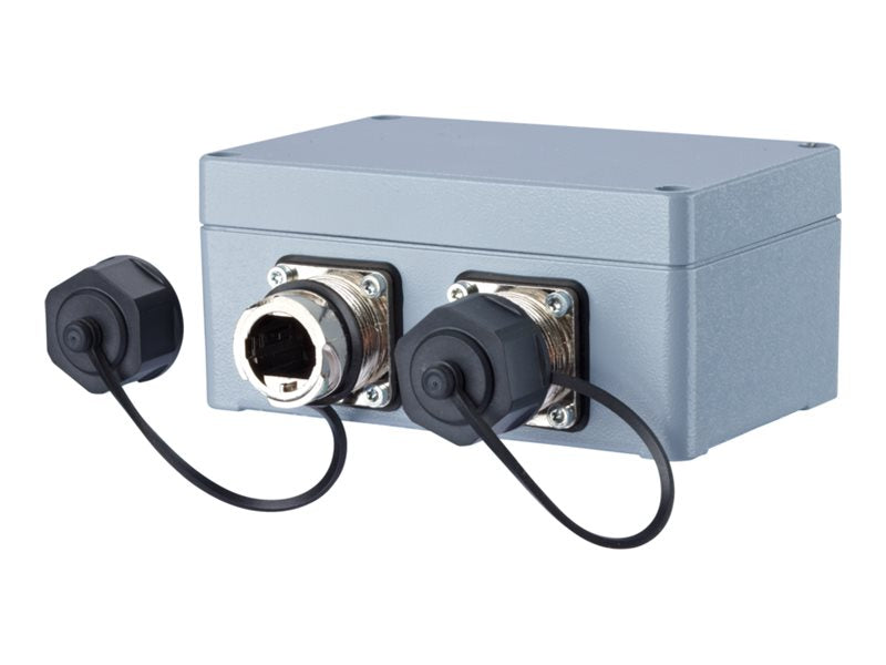Metz Connect Netzwerk-Steckdose – 2 Ports, robustes Aluminiumgehäuse