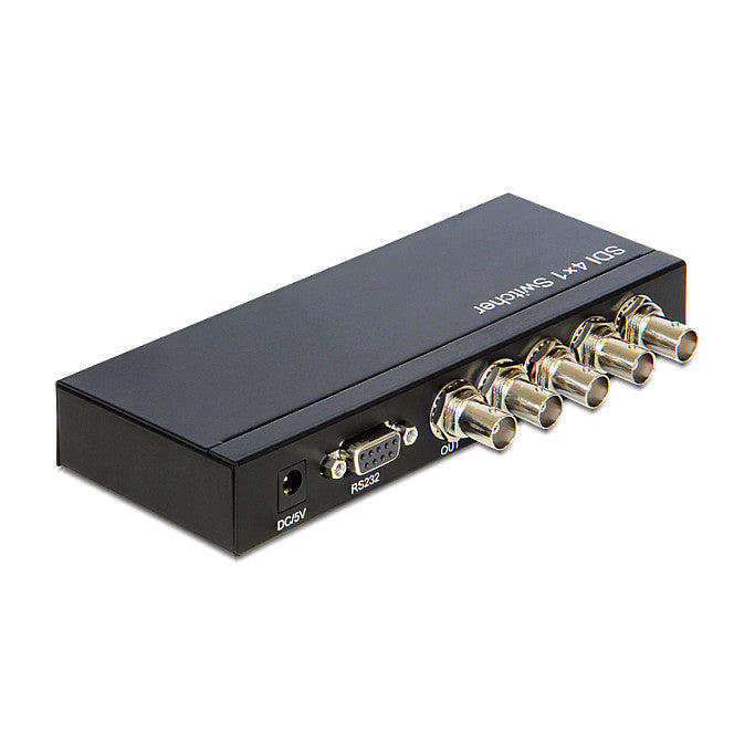 Delock Video-Switch – 4 Eingänge, 1 Ausgang für SDI-Geräte