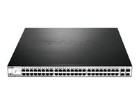 D-Link 52-Port Netzwerk-Switch – Einfache Verwaltung, PoE+ Unterstützung
