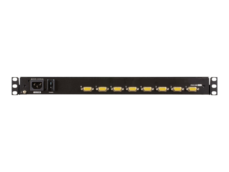 Aten 8-Port KVM-Konsole – 18,5" Display, integrierter Switch