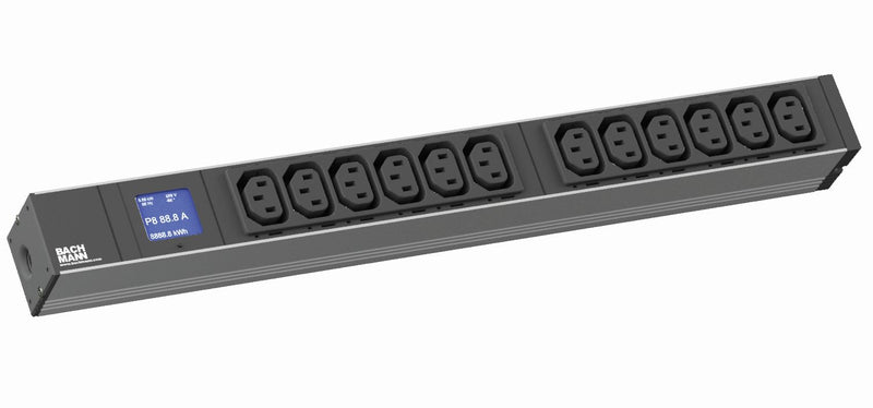 Bachmann Steckdosenleiste – 12 Anschlüsse, Rack-einbaufähig