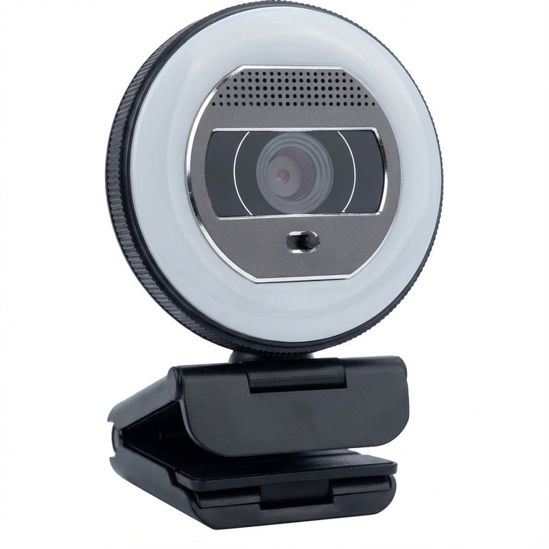 WORTMANN TERRA Webcam – Mit LED-Lichtkranz für klare Videoanrufe