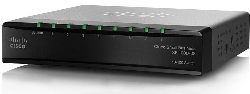 Cisco 8-Port Netzwerk-Switch – Einfaches Einrichten, Fast Ethernet
